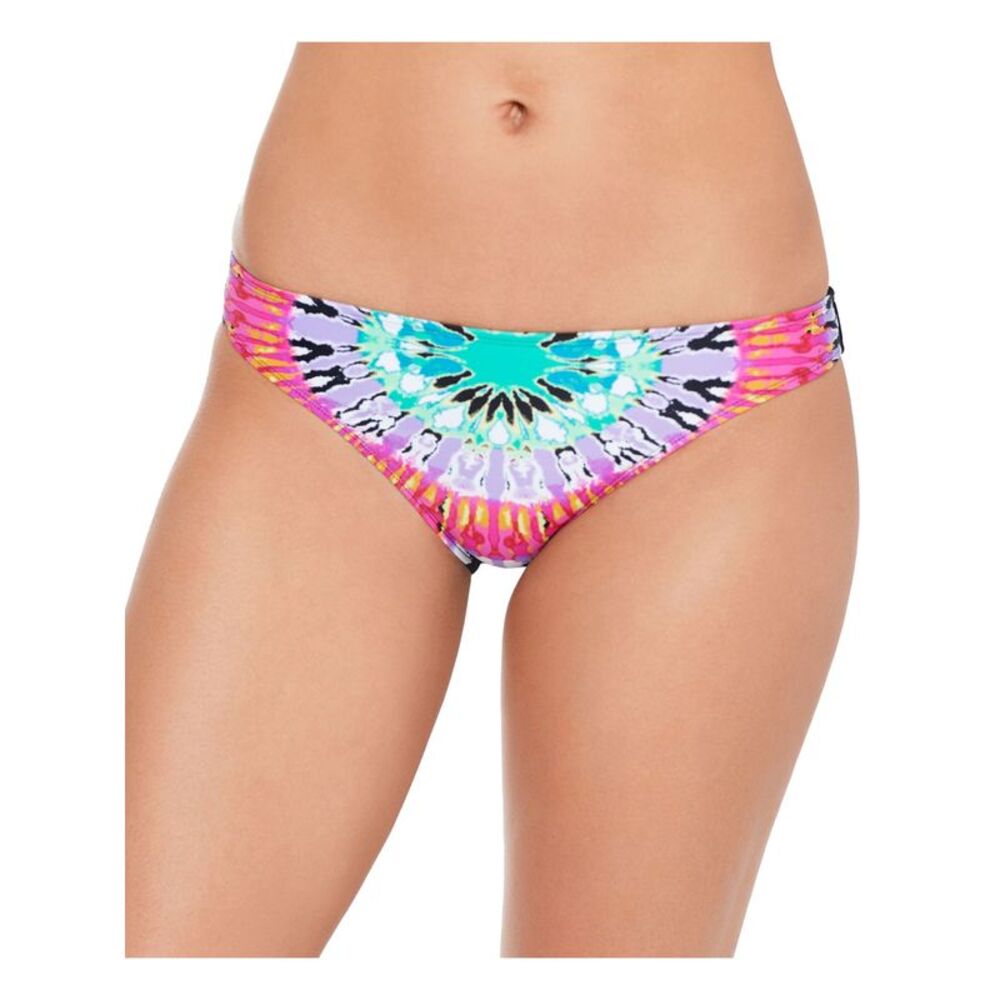 SALT + COVE Women's Multi Color Totally Tie-Dye Hipster Swimsuit Bottom S